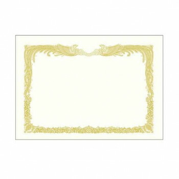 【暮らしラクラク応援セール】タカ印 金箔賞状用紙 B4判 縦書用 白 100P 10-3170 100枚【取り寄せ・返品不可商品】