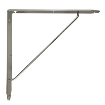 【暮らしラクラク応援セール】KGY(ケイ・ジー・ワイ工業)　ステンレスFB棚受　リブ付　W300×H300mm　FBR-300300【取り寄せ・返品不可商品】 4,575円