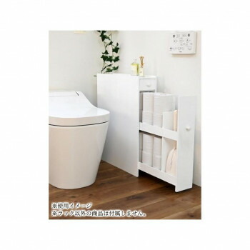 【生活様式ラクラク勇気付ける大売り出し】フクダクラフト たっぷり納めるスリムトイレラック 白いこと TR-5014 WH【取り寄せ・返品不可商いもの】