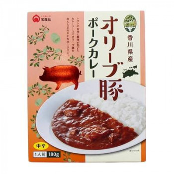 【暮らしラクラク応援セール】宝食品 香川県産オリーブ豚ポークカレー 180g×30セット【軽減税率対象商品】【取り寄せ・返品不可商品】