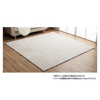 【暮らしラクラク応援セール】ラグマット 約4畳 「ラピアス」 200×300cm SWH スノーホワイト 1280311271403【取り寄せ・返品不可商品】