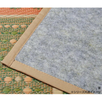 【代引き・同梱不可】【暮らしラクラク応援セール】袋織い草玄関マットフラワー約60×90cmIFLOWER60Bブルー【取り寄せ・同梱注文不可】
