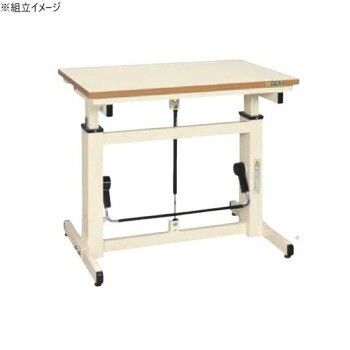 【暮らしラクラク応援セール】サカエ ガスバネ式昇降作業台 メラミン天板 900×600×730mm GUD-096【取り寄せ・返品不可商品】|美-健康ゴルフ
