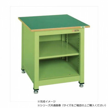 【暮らしラクラク応援セール】サカエ 一人用作業台KTタイプ サカエリューム天板 900×750×740mm 中棚付 KT-202FEN【取り寄せ・返品不可商品】 49,174円