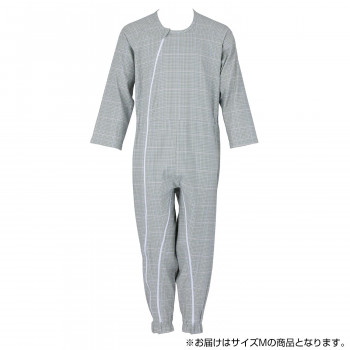 【暮らしラクラク応援セール】フットマーク　介護つなぎ服(前開き)　M　グリーン　403420【取り寄せ・返品不可商品】