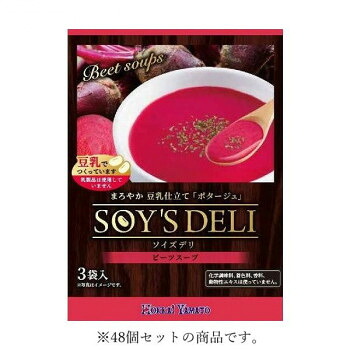 【暮らしラクラク応援セール】北海大和 ソイズデリ　ビーツスープ 48g(16g×3袋)×48【軽減税率対象商品】【取り寄せ・返品不可商品】