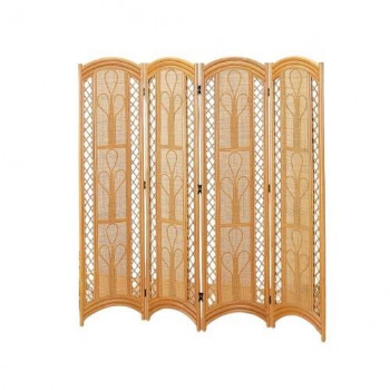 【暮らしラクラク応援セール】今枝商店　Romantic Rattan　籐スクリーン 4連(4パネル)　ハイタイプ　B707【取り寄せ・返品不可商品】