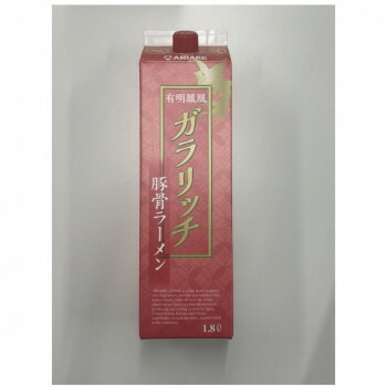 【暮らしラクラク応援セール】アリアケジャパン 172350 有明鳳凰 ガラリッチ豚骨ラーメン スープ 1.8L×6【軽減税率対象商品】【取り寄せ・返品不可商品】