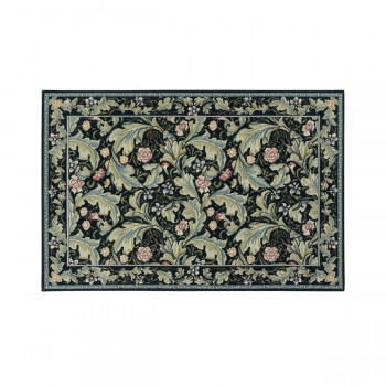 【暮らしラクラク応援セール】川島織物セルコン Morris Design Studio レスターアカンサス マット 約60×90cmFH1710A B ブルー【取り寄せ・返品不可商品】|美-健康ゴルフ