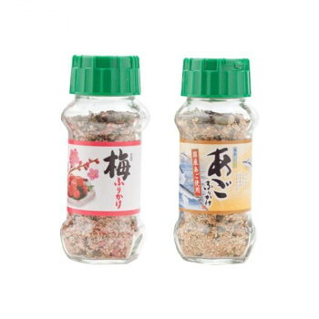 【暮らしラクラク応援セール】みなり 梅ふりかけ 85g・あごふりかけ 80g　各15個セット【軽減税率対象商品】【取り寄せ・返品不可商品】｜美-健康ゴルフ