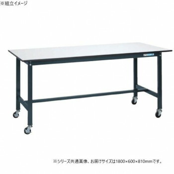 【暮らしラクラク応援セール】サカエ 軽量作業台SELタイプ 抗菌加工 ダークグレーキャスター付 1800×600×810mm SEL-1860PR【取り寄せ・返品不可商品】