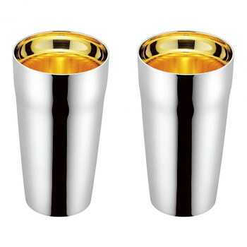 【暮らしラクラク応援セール】燕人の匠 プライム ダブルタンブラー300ml 2P (内面金メッキ) ET-2000【取り寄せ・返品不可商品】