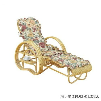 【暮らしラクラク応援セール】今枝商店　Romantic Rattan　籐三つ折寝椅子　ファブリックカバー付　A200M【取り寄せ・返品不可商品】