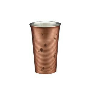 【暮らしラクラク応援セール】新光堂 雪月花 純銅 手打ちタンブラー 淡雪 350ml CF-62-1【取り寄せ・返品不可商品】