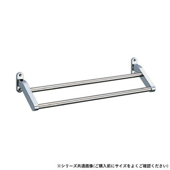【暮らしラクラク応援セール】シロクマ フラット二段タオル掛 400mm クローム BT-41【取り寄せ・返品不可商品】｜美-健康ゴルフ