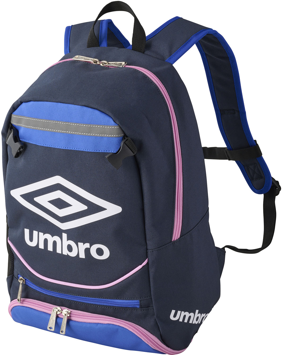 【取寄】(unbro)　アンブロ ジュニアフットボールバックパック ネイビー×ピンク UF5SBP02J【サッカー・バッグ】