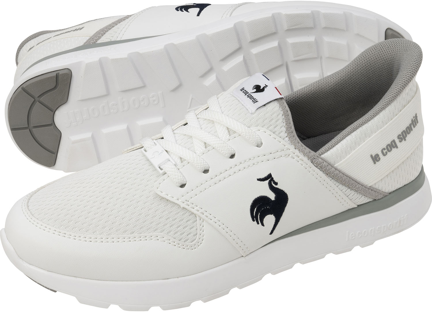 【取寄】（le coq sportif） ルコックスポルティフ ラ セーヌ SI/LA SEINE SI ホワイト/ネイビー LU4FSN52LZ【カジュアルシューズ】