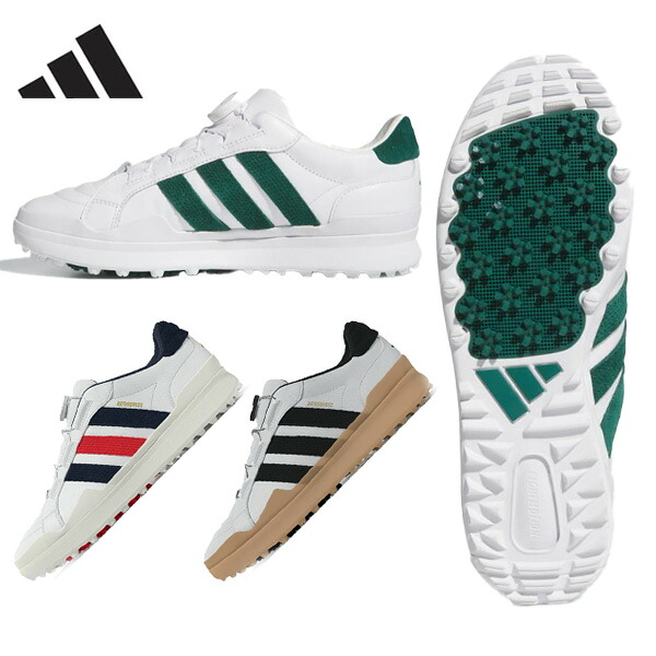 (即納)アディダス ゴルフ(adidasGOLF) レトロクロス グリップモア ボア OMO14 スパイクレス ゴルフシューズ BOAタイプ メンズ 2026年春夏