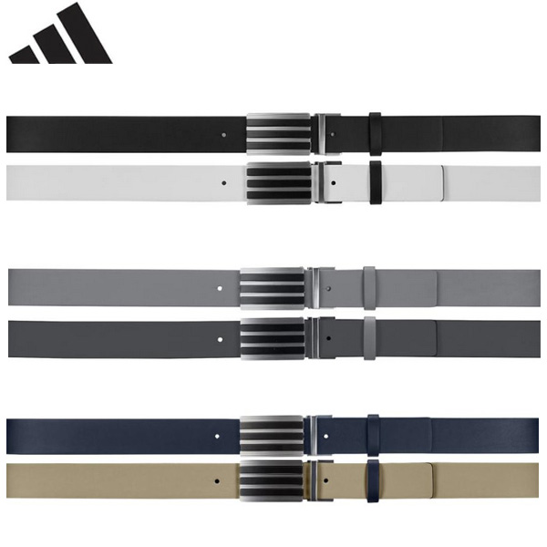 (営業日即日発送)アディダス ゴルフ(adidasGOLF) リバーシブル スリーストライプス ツアーベルト KVI45 メンズ 2026年春夏継続モデル