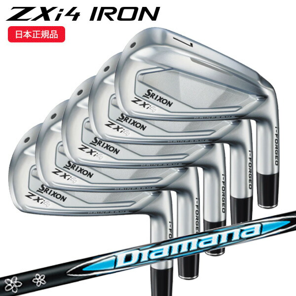 (営業日即日発送)(ポイント5倍)ダンロップ(DUNLOP) スリクソン ZXi4アイアンセット(5本 #6-9,Pw) ディアマナ ZXi for IRONシャフト 2024年モデル (日本正規品)