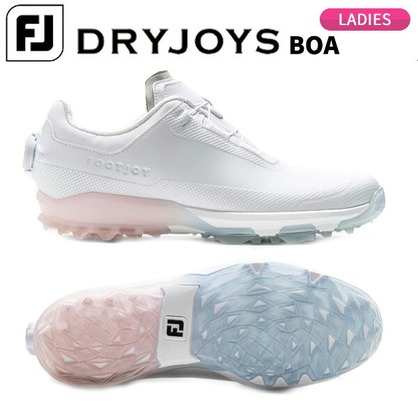 (営業日即日発送)【高機能防水＆高安定】フットジョイ(FootJoy) ドライジョイズ ウィメンズ ボア レディース ゴルフシューズ BOAタイプ スパイクレス W(ワイド) 2026年モデル｜美-健康ゴルフ