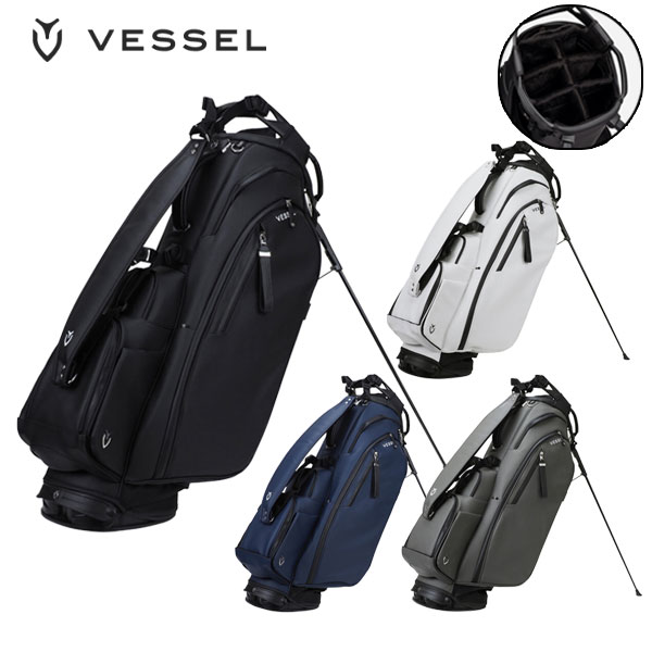 ★★エントリーで当店尖んがり3倍★★(取り引き日即日送りとどける)ベゼル(VESSEL) PLAYER 5.0 Pro Stand 照明ランプ御徒面子 キャディバッグ シングルス落とし穴 (9.5型 4.2kg) メンズ 2025年真似形
