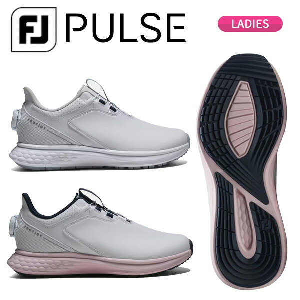 (営業日即日発送)フットジョイ(FootJoy) パルス(PULSE) レディース ゴルフシューズ BOAタイプ スパイクレス W(ワイド) 2026年モデル