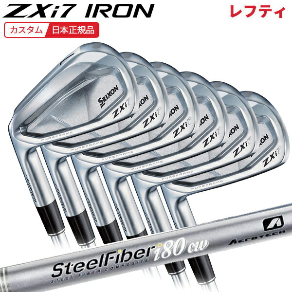 (ポイント5倍)(特注 納期3-6週)(レフティ)ダンロップ スリクソン ZXi7アイアンセット(6本 #5-9,Pw) スチールファイバーi シャフト 2024年(日本正規品)