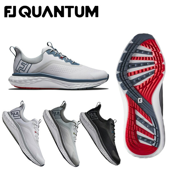 (営業日即日発送)フットジョイ クオンタム レース(QUANTUM Laced) メンズ ゴルフシューズ 紐タイプ スパイクレス 2025年モデル