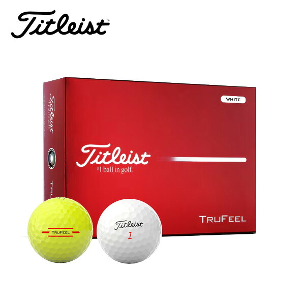 (Same day shipping on business days) [Overwhelming Fly x Extreme Softness] Titleist (Titleist) 2026 TruFeel (TRUFEEL) Golf Ball 1 Dozen (12 Balls) 2026 Model (Japanese Genuine)