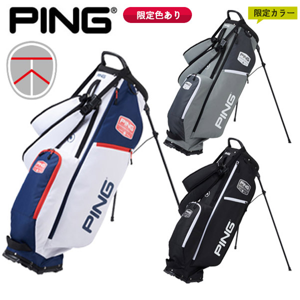 【ゆる】PING キャディバッグ スタンド付き ネイビー PING キャディバッグ スタンド付き ネイビー