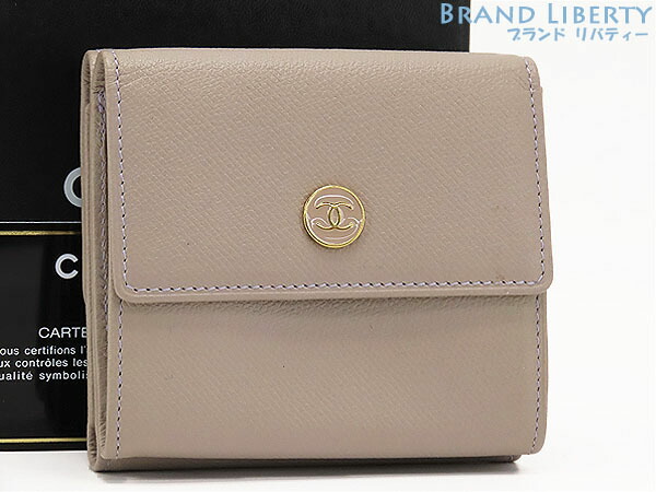 楽天市場】CHANEL シャネル ココボタン 3つ折財布 三つ折り Wホック