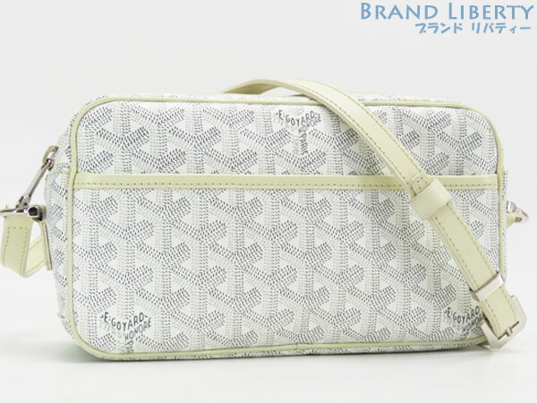 【ほぼ新品】ゴヤール GOYARD 優勝杯頭を覆う物 PM 御徒面子 曲がった掛け ショルダーバッグ ポシェット 合切袋 白いこと 【中古】