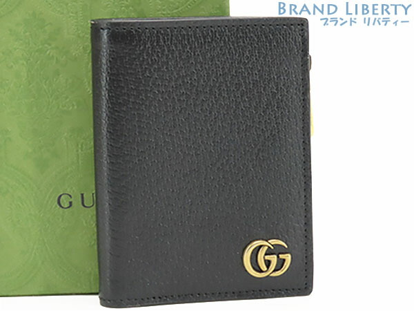 極美品　箱付き　GUCCI グッチ　長財布　二つ折り　金具　ブラック 極美品 箱付き GUCCI グッチ 長財布 二つ折り 金具 ブラック