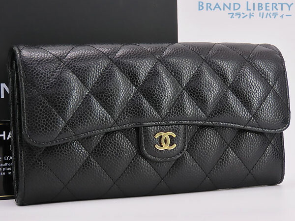 美品 CHANEL☆シャネル 長財布 マトラッセ クラシック フラップ 財布