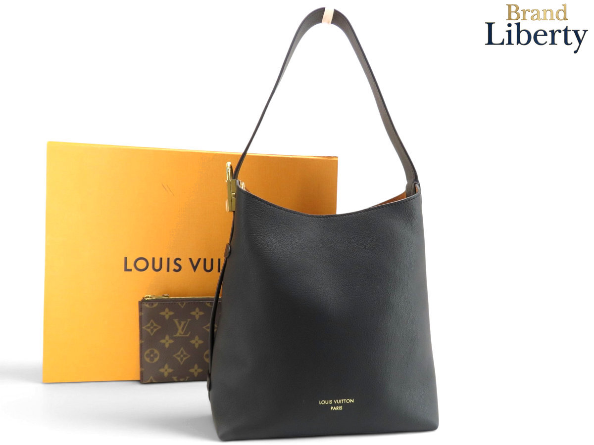 【未使用】ルイヴィトン LOUIS VUITTON ロウキー ホーボー PM バケットバッグ 斜め掛け ショルダーバッグ ワンショルダーバッグ ハンドバッグ バケツ型 ポーチ付き ノワール ブラック グレインカーフレザー M25352 【中古】|Brand Liberty