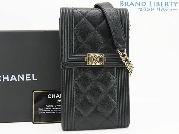 CHANEL　シャネル　iPhoneケース　キャビアスキン　マトラッセ CHANEL マトラッセ キャビアスキン iPhone11ケース ピンク