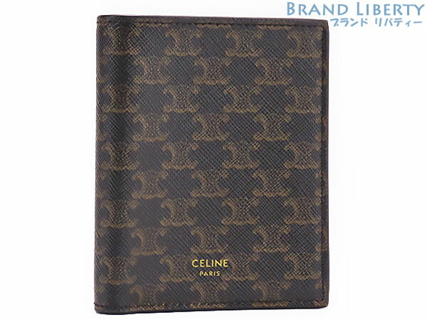 ファッションなデザイン セリーヌ CELINE トリオンフ 二つ折り財布