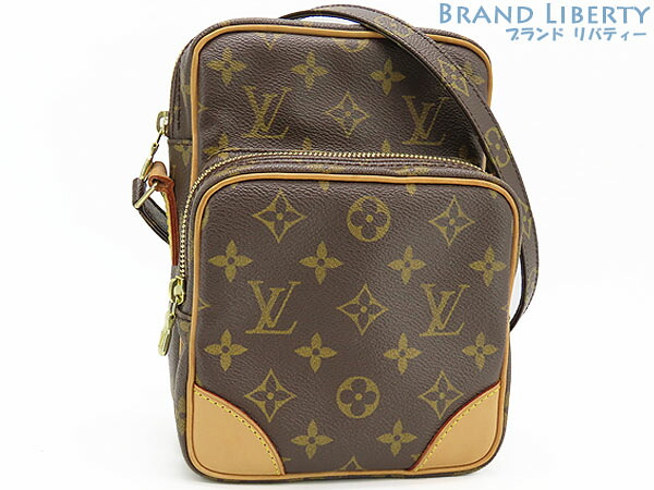 【美品】ルイヴィトン　LOUIS VUITTON　モノグラム　アマゾン　斜め掛け ショルダーバッグ　ポーチ　ポシェット　ダークブラウン　M45236　【中古】