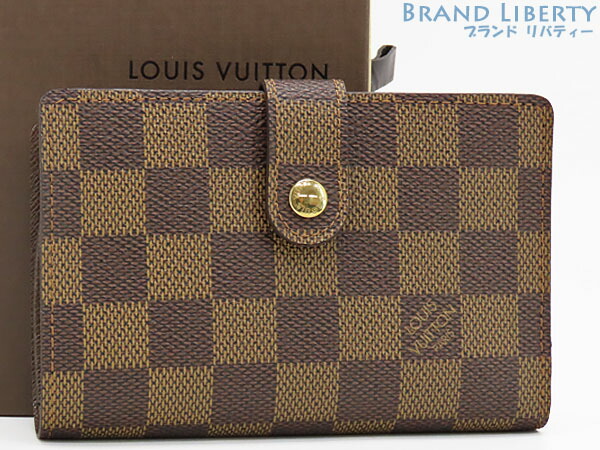 楽天市場】ルイヴィトン ダミエ 2つ折りガマ口財布「ポルトフォイユ