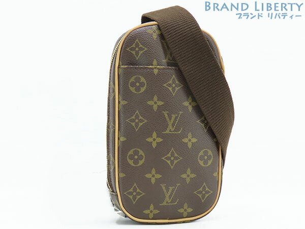 【ほぼ新品】ルイヴィトン LOUIS VUITTON モノグラム ポシェットガンジュ 上半身御徒面子 酉の方角御徒面子 酉の方角合財袋 バムバッグ 靉靆たる赤銅色 M51870 【中古】