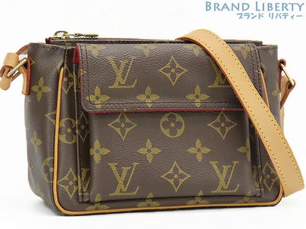 【美品】ルイヴィトン　LOUIS VUITTON　モノグラム　ヴィバ シテ PM　斜め掛け ショルダーバッグ　ショルダーポーチ　ポシェット　ダークブラウン　M51165　【中古】