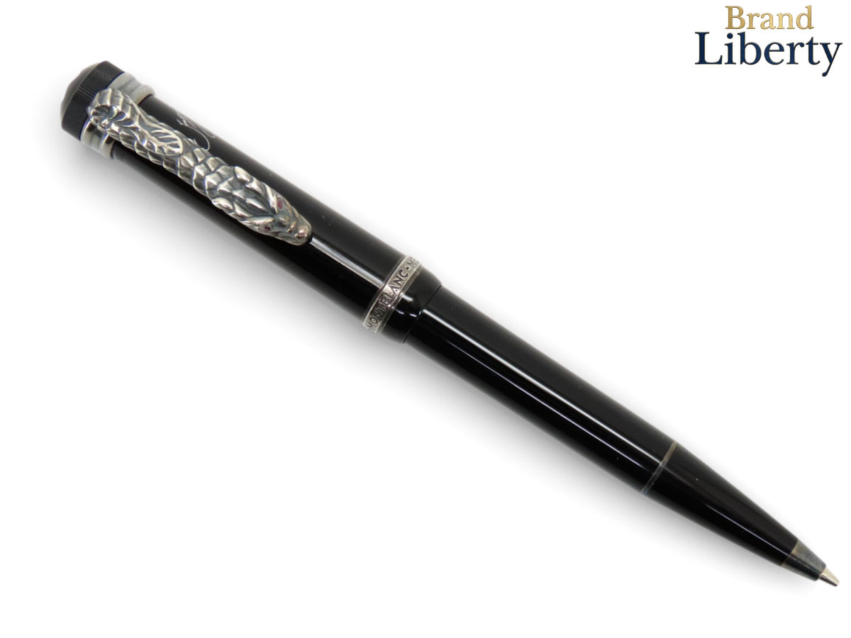 【激レアほぼ新品】モンブラン MONT BLANC インペリアル ドラゴン 作家シリーズ スペシャル エディション 1993年 メカニカルペンシル シャープペンシル シャーペン 0.7mm 世界限定1500本 ブラック シルバー レジン SV925 シルバー925　【中古】