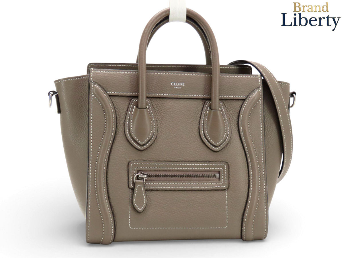 楽天市場】【未使用品】CELINE セリーヌ ラゲージ LUGGAGE ナノ Nano
