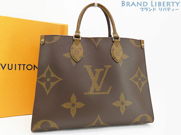 【新古品】ルイヴィトン　LOUIS VUITTON　モノグラム リバース　オンザゴー MM　2WAY トートバッグ　ショルダーバッグ　ハンドバッグ　M45321　【中古】