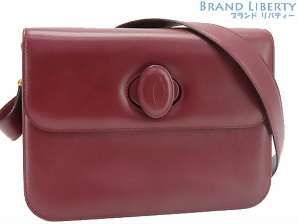【ほぼ新品】カルティエ Cartier マストライン ターンロック 斜め掛け ショルダーバッグ ポシェット ポーチ 【中古】|Brand Liberty
