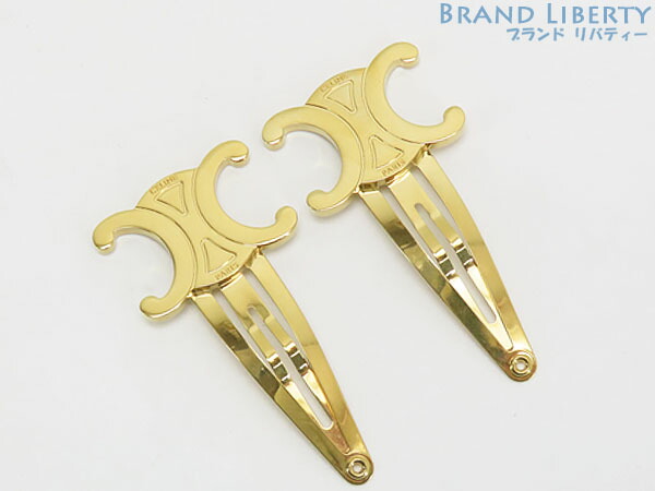 セリーヌ　ヘアピン 楽天市場】CELINE セリーヌ ヘアクリップ Large Snap Hair Clip
