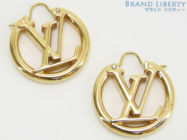 ヴィトン ブックルドレイユ ルイーズ フープピアス 美品 LOUIS VUITTON LouisVuitton ルイヴィトン ブックルドレイユ