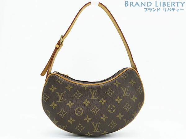 【美品】ルイヴィトン LOUIS VUITTON モノグラム ポシェット クロワッサン 虚蝉ショルダーバッグ 一ショルダーバッグ ハンドバック 合切袋 うす暗い赤銅色 M51510 【中古】
