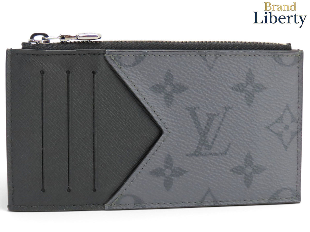 【外超美品】ルイヴィトン LOUIS VUITTON タイガラマ モノグラム 星食 鋳貨歌留多 保持者 歌留多入れもの 通り手形入れもの 名刺入れ コインケース 鋳貨銭入れ 御釣り入れ パウダーコンパクト札入れ ノワール 黒いこと 薄墨色 PVC なめし革 M69533 【中古】